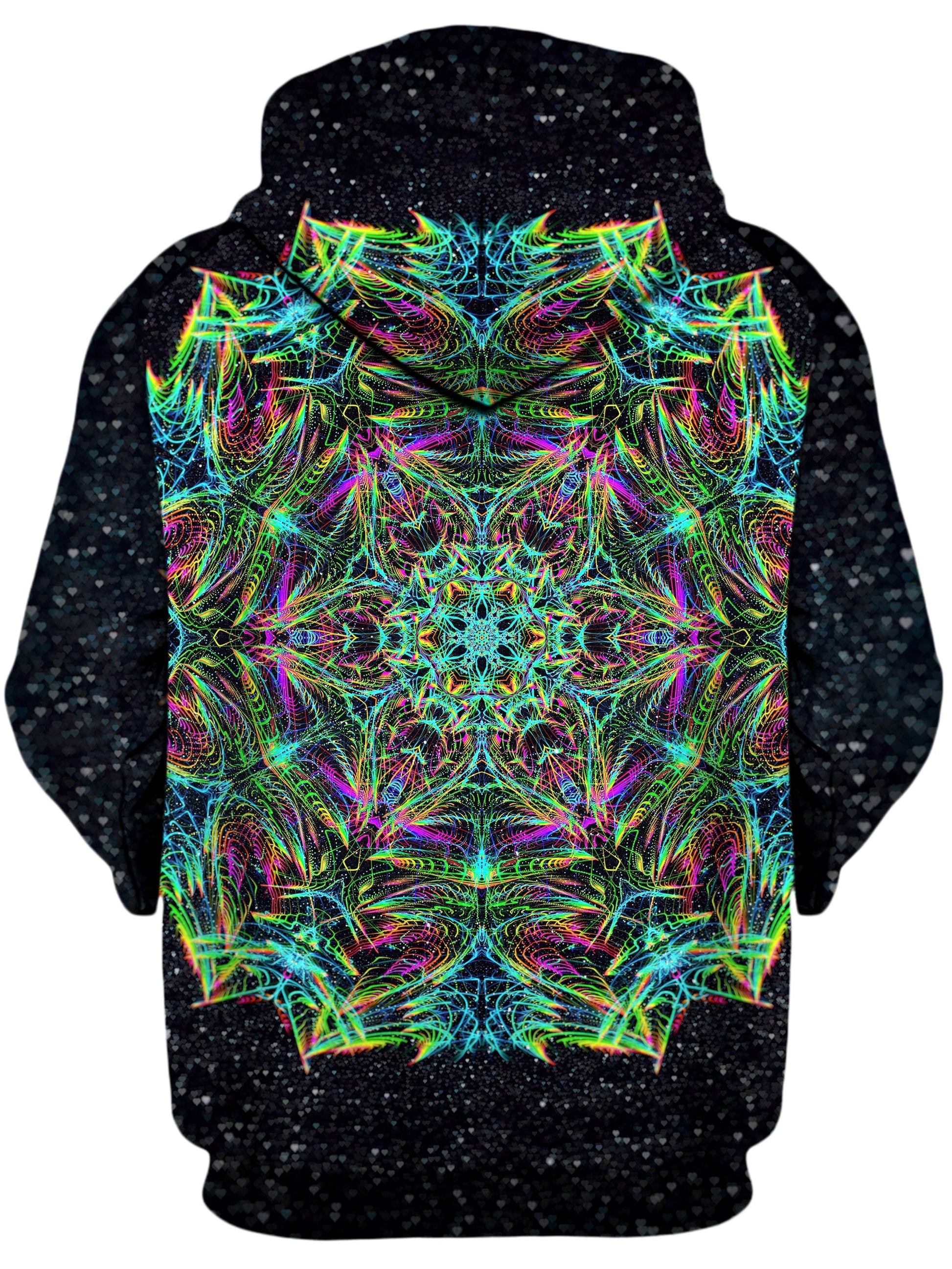 Green Warp Unisex Zip-Up Hoodie -Moonbestprint