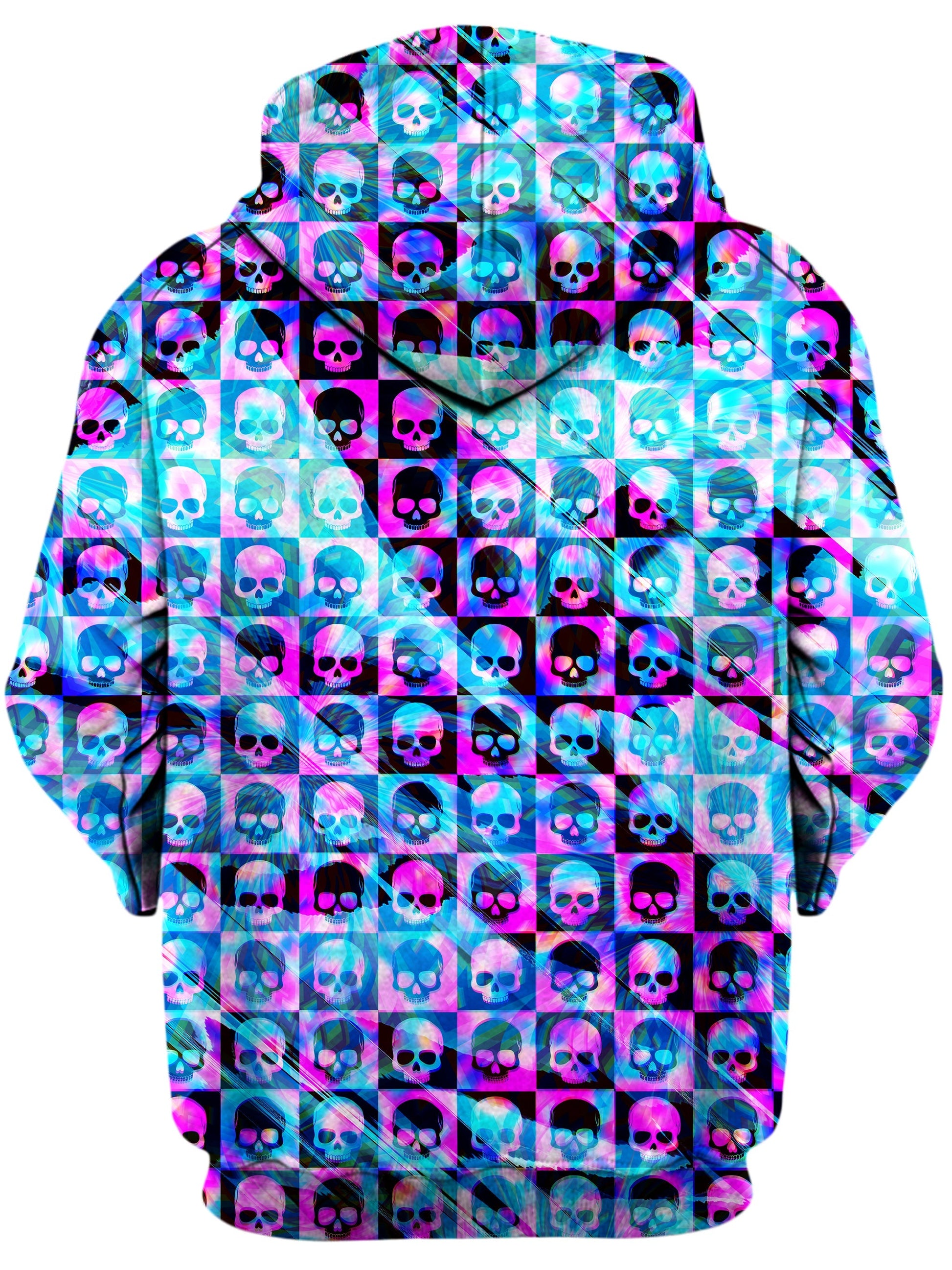 Skull Fam Blue Unisex Zip-Up Hoodie - Moonbestprint
