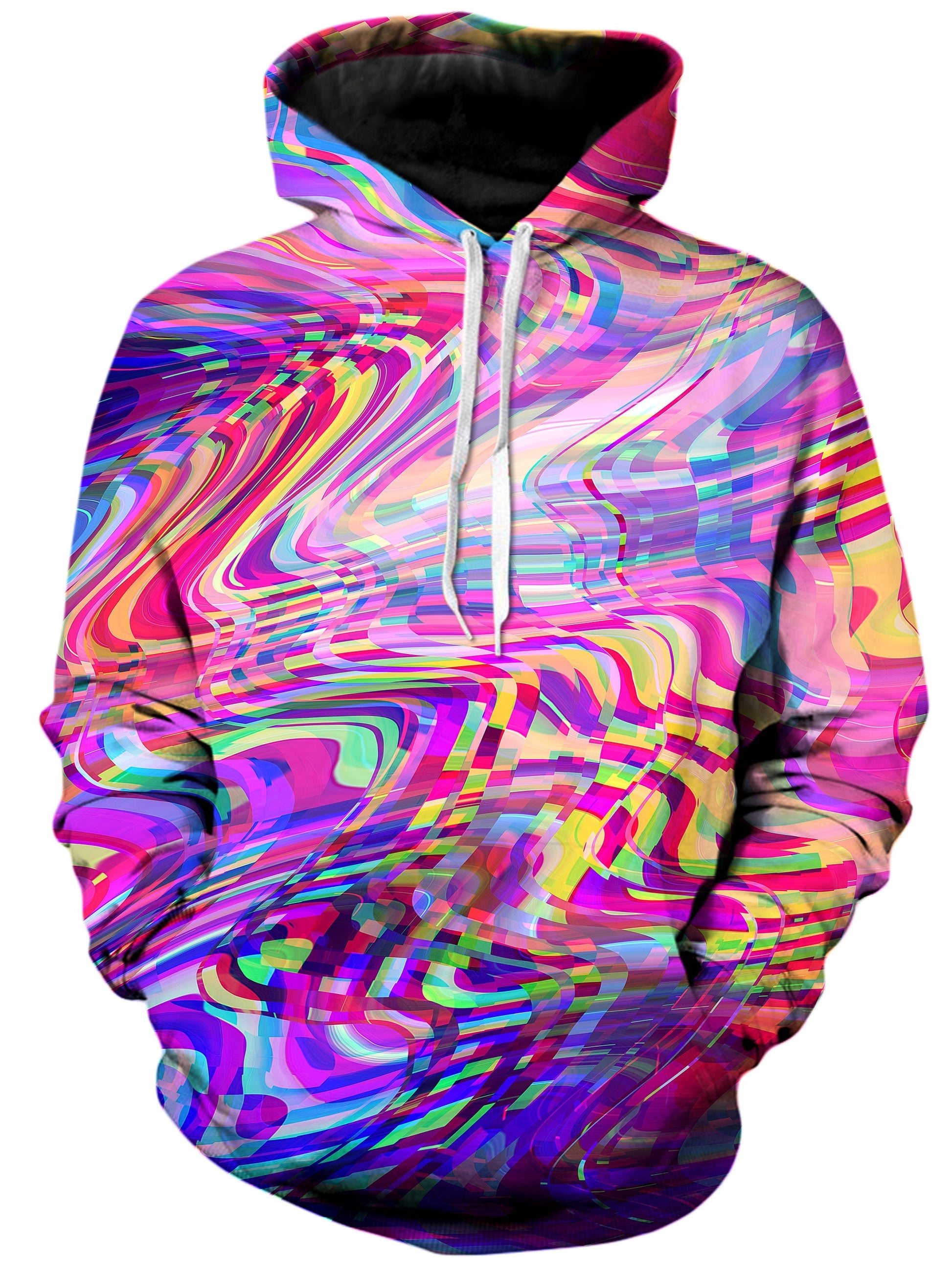 Glitch Waves Unisex Hoodie -Moonbestprint