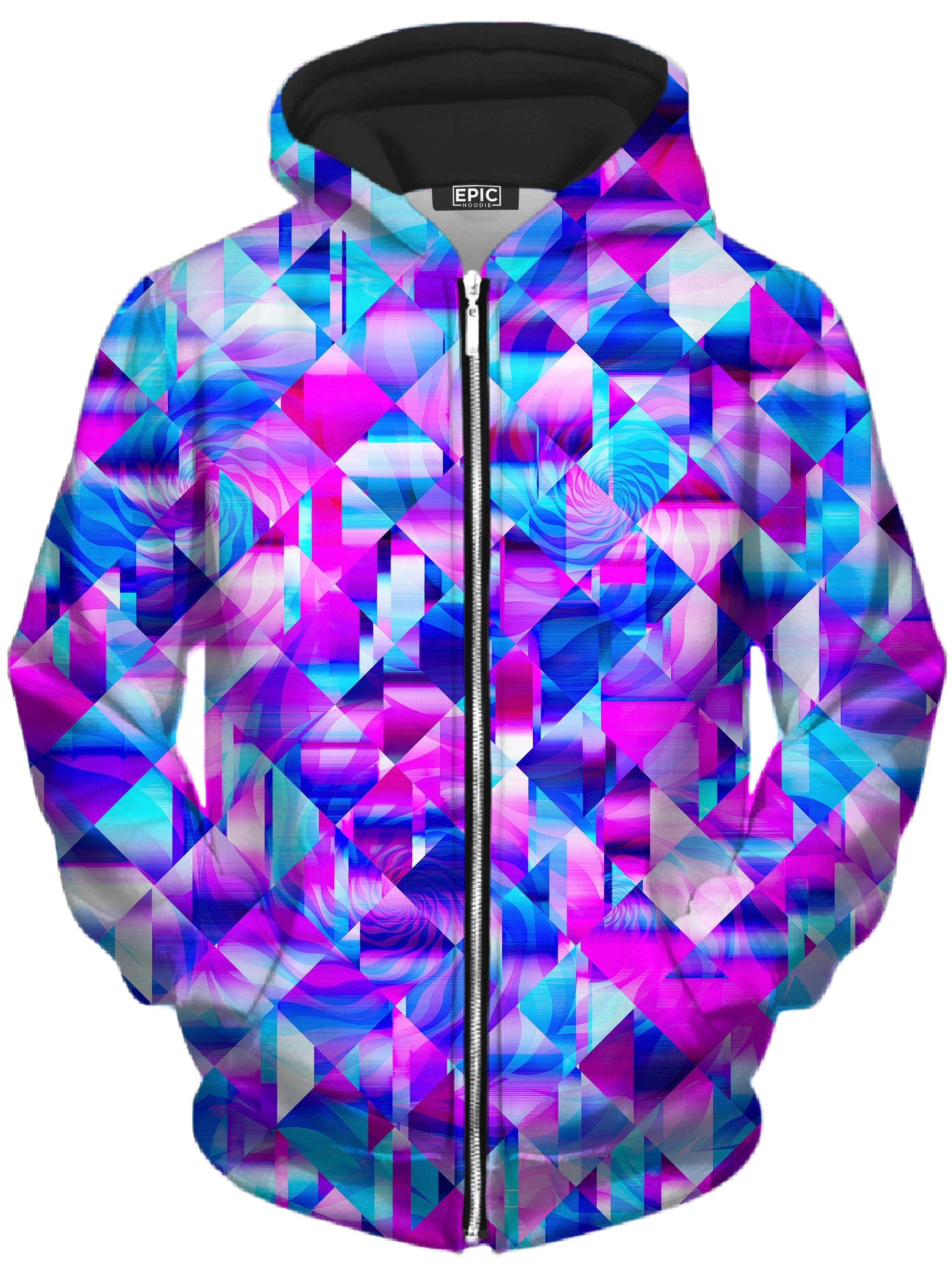 Blossom Trippy Unisex Zip-Up Hoodie -Moonbestprint