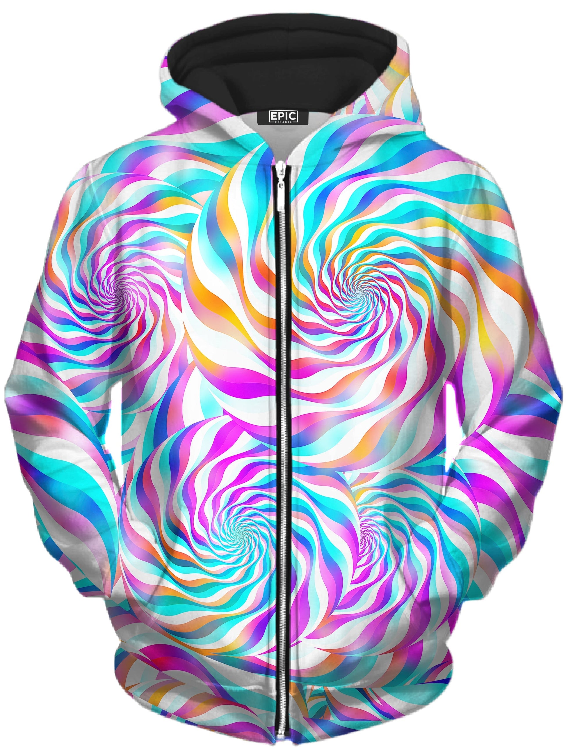 Cloud Surfing Unisex Zip-Up Hoodie -Moonbestprint