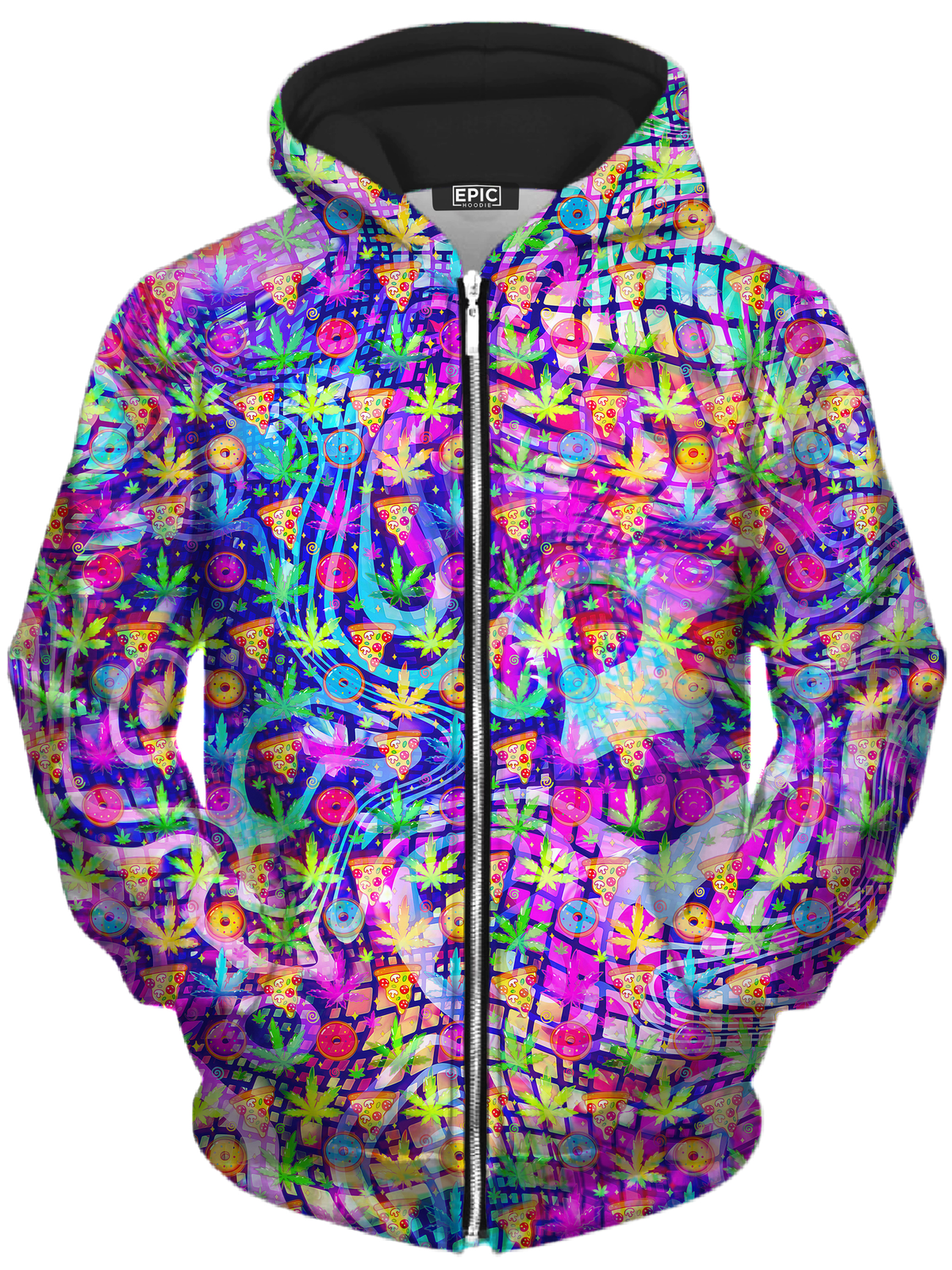 Dreamin Of Munchies Unisex Zip-Up Hoodie -Moonbestprint