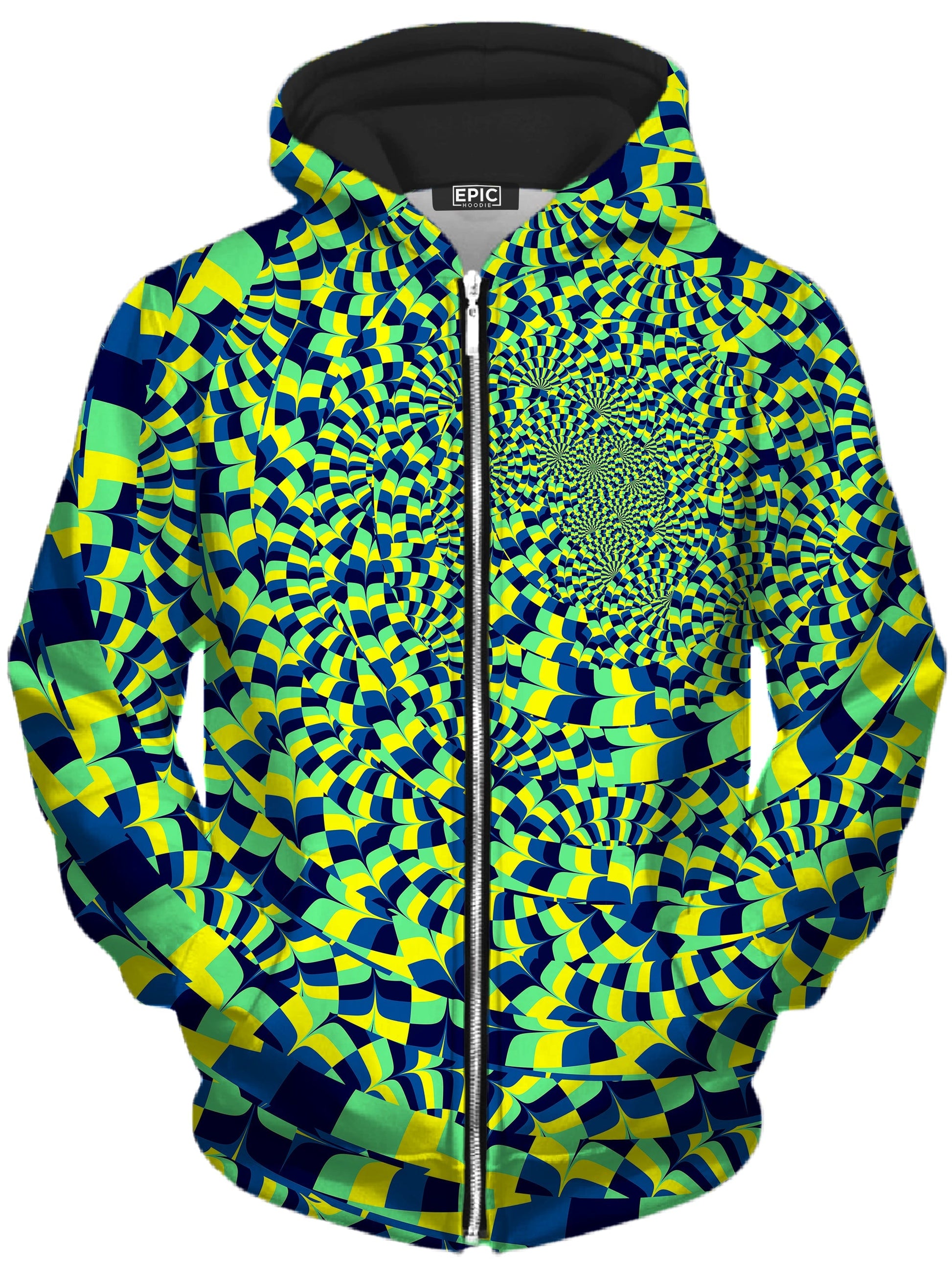 Green Portal Unisex Zip-Up Hoodie -Moonbestprint