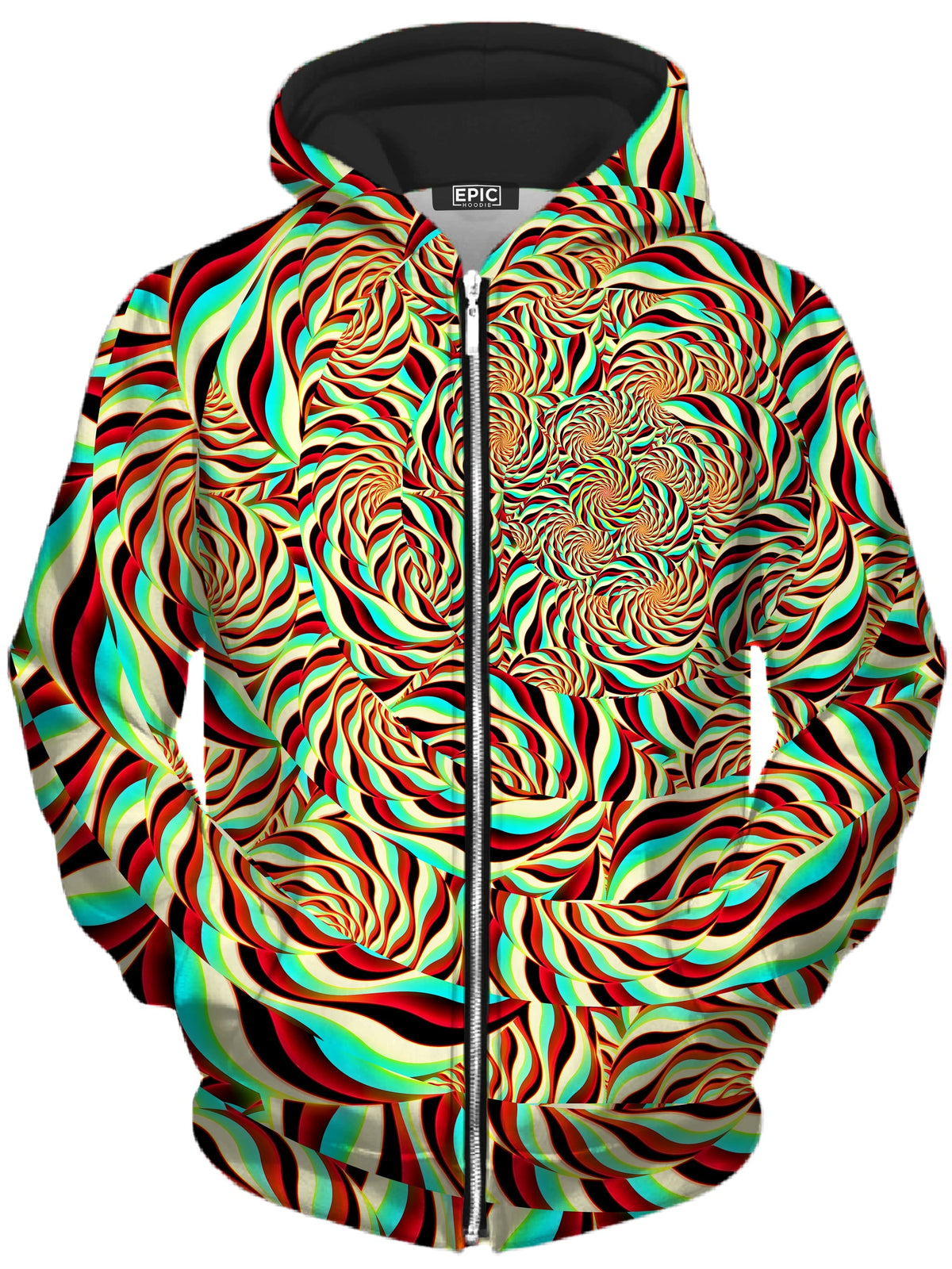 Horizon Trippy Unisex Zip-Up Hoodie -Moonbestprint