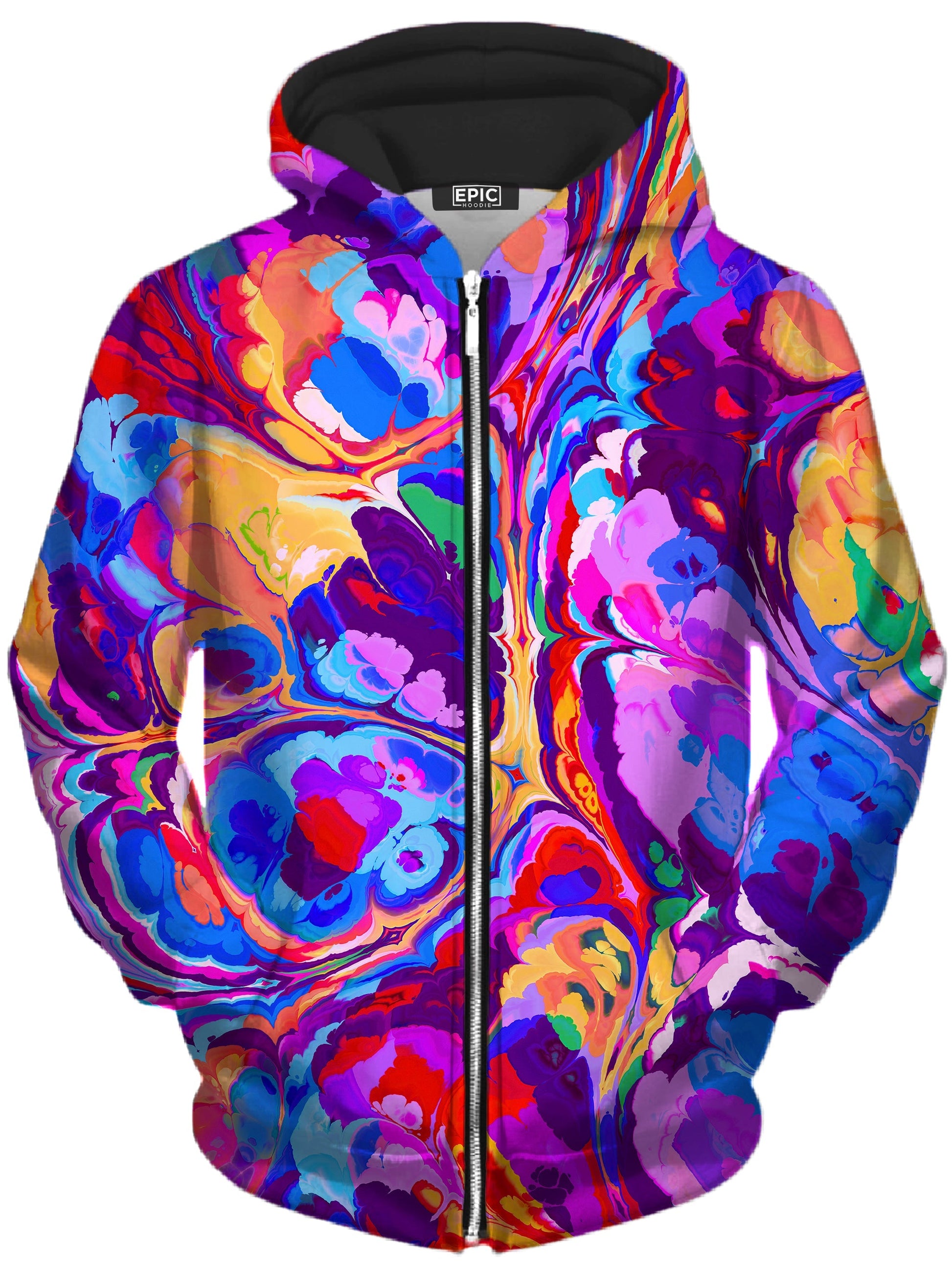 Overflow Unisex Zip-Up Hoodie -Moonbestprint