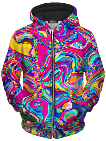 Psych Dip Unisex Zip-Up Hoodie -Moonbestprint