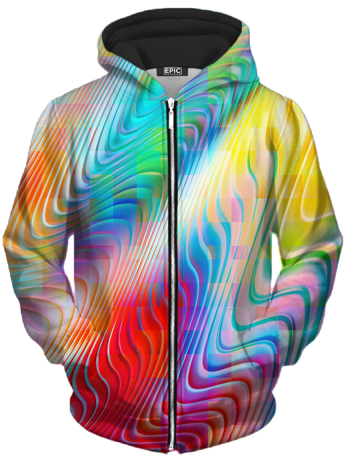 Rainbow Prism Unisex Zip-Up Hoodie -Moonbestprint