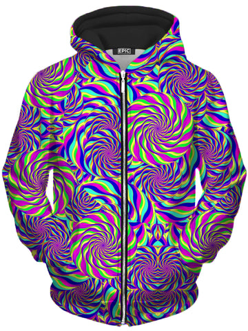 Spinzone Unisex Zip-Up Hoodie -Moonbestprint