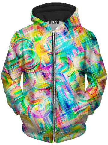Tropical Nectar Unisex Zip-Up Hoodie -Moonbestprint