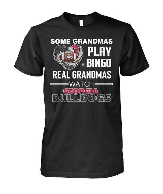 Bulldogs Grandma Football Shirt | Real Grandmas Watch UGA Tee | FL84 Moonbestprint