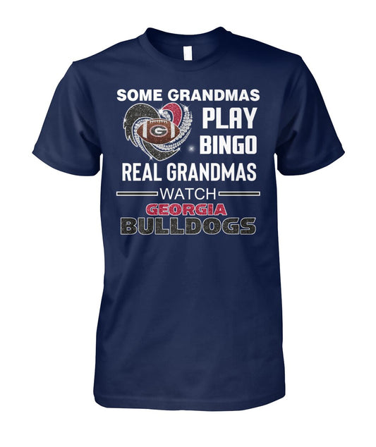 Georgia Bulldogs Fan Grandma Tee | Some Grandmas Play Bingo Shirt | UL82 Moonbestprint