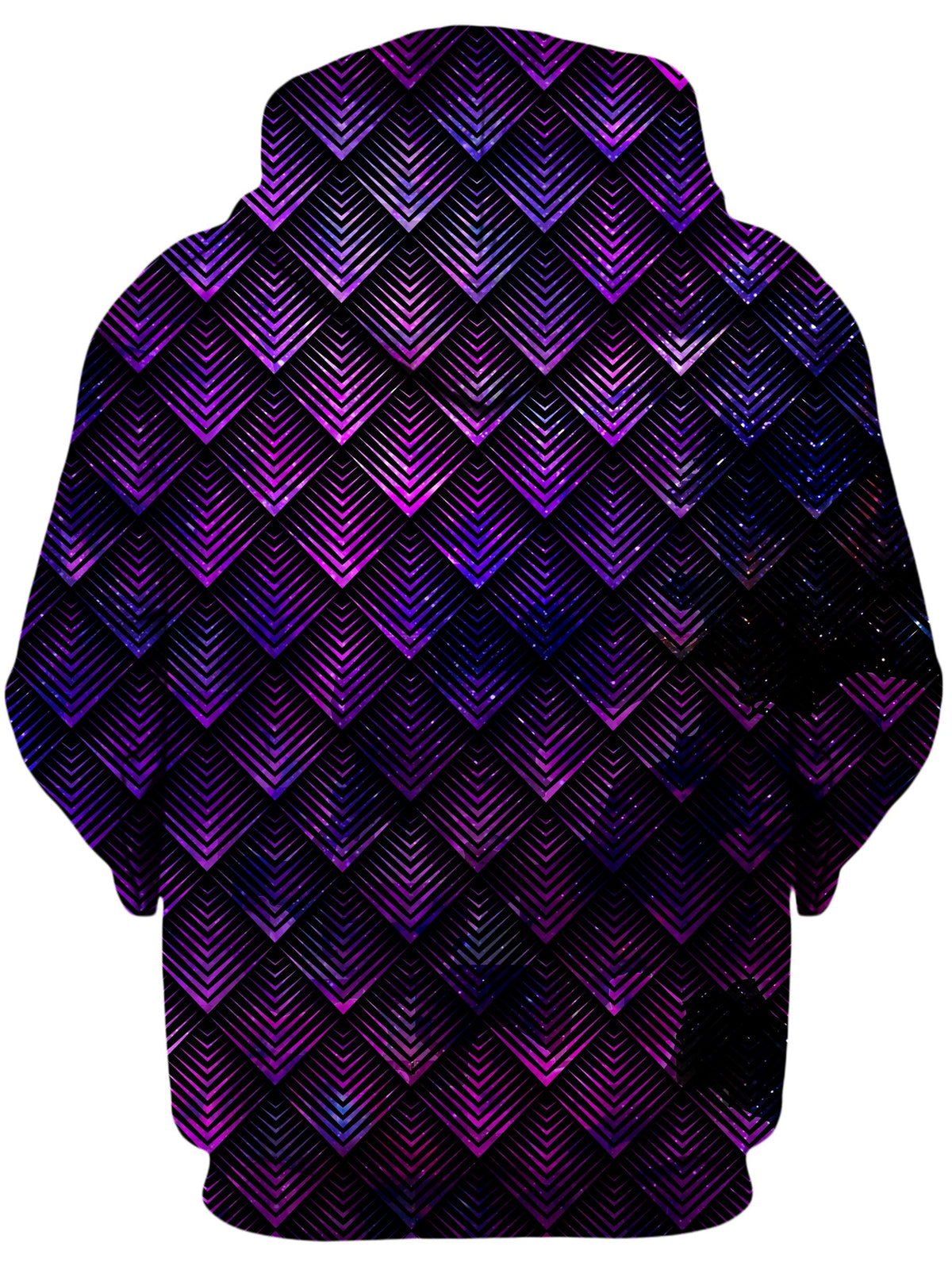 Galactic Dragon Scale Purple Unisex Hoodie -Moonbestprint