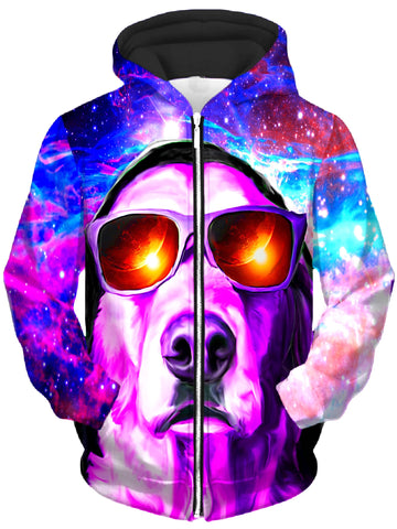 Nebulous K9 Unisex Zip-Up Hoodie -Moonbestprint