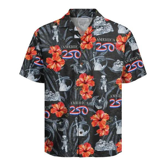 American 250th Anniversary Hawaiian Shirt, 250th Anniversary Shirt, 250th Anniversary Gift Moonbestprint