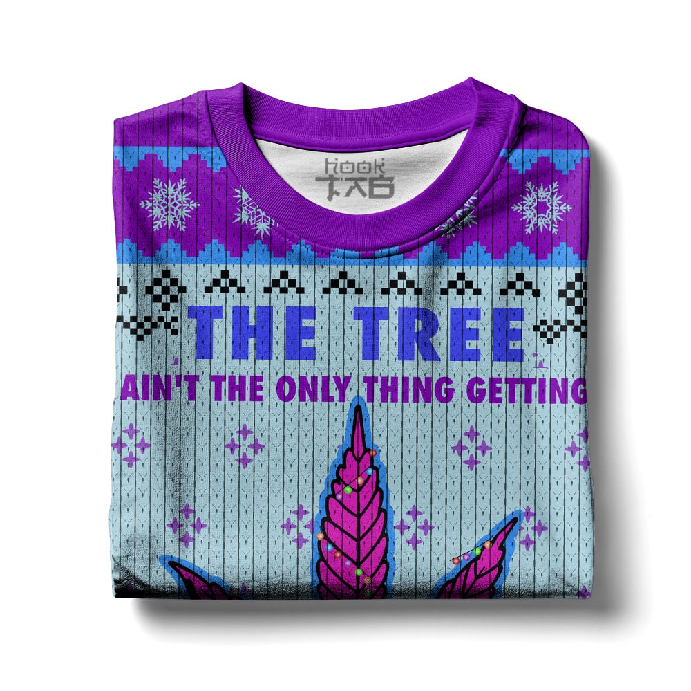 The Lit Tree Weed Christmas Ugly Sweater – Moonbestprint