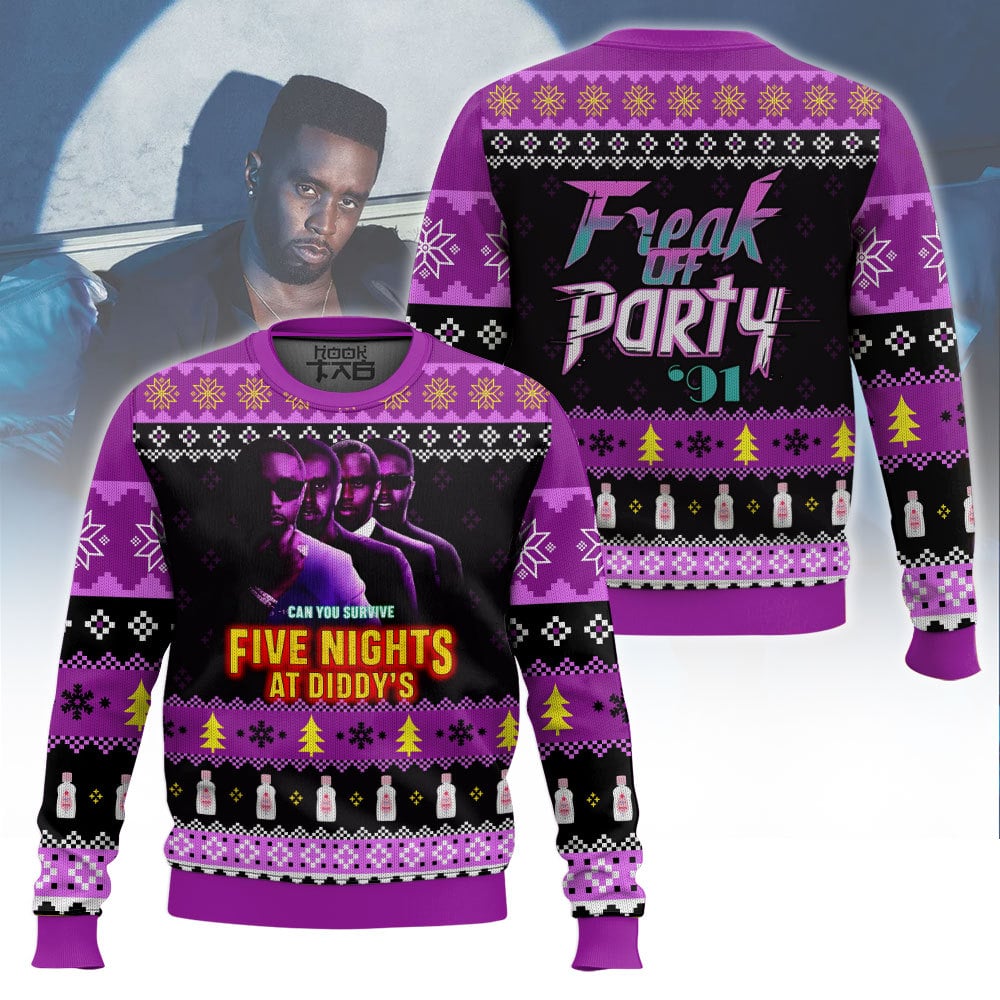 Five nights at Diddy's Ugly Sweater – Moonbestprint