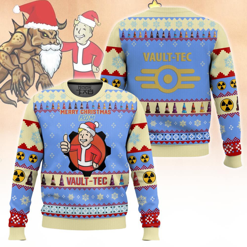 Fallout "Merry Christmas From Vault-Tec" Ugly Sweater – Moonbestprint
