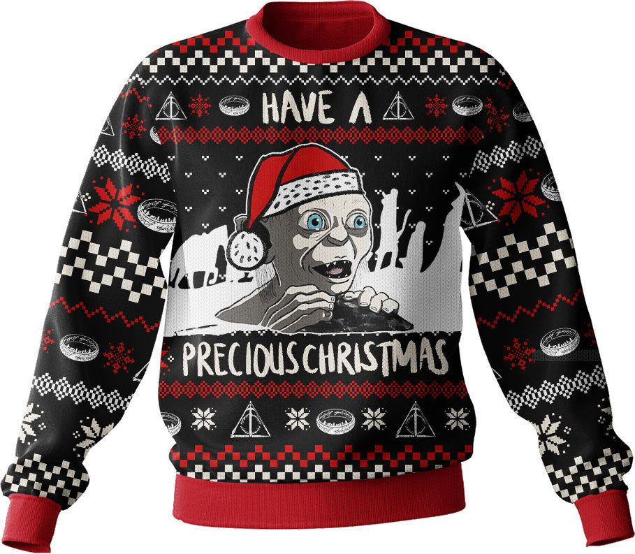 Gollum have a precious Christmas, Lord of the Ring Christmas Ugly Sweater – Moonbestprint