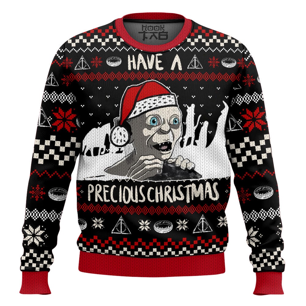 Gollum have a precious Christmas, Lord of the Ring Christmas Ugly Sweater – Moonbestprint