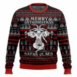 Satanic Merry Antichristmas - Satan Claus Ugly Sweater – Moonbestprint