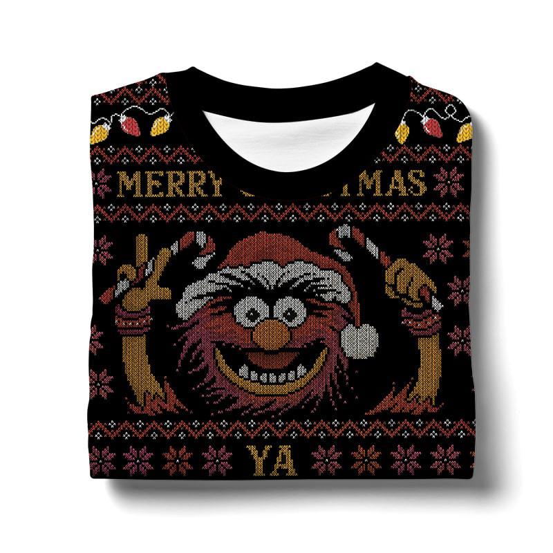 The Muppet Show, Animal Muppet, Merry Christmas Filthy Animal Ugly Sweater – Moonbestprint