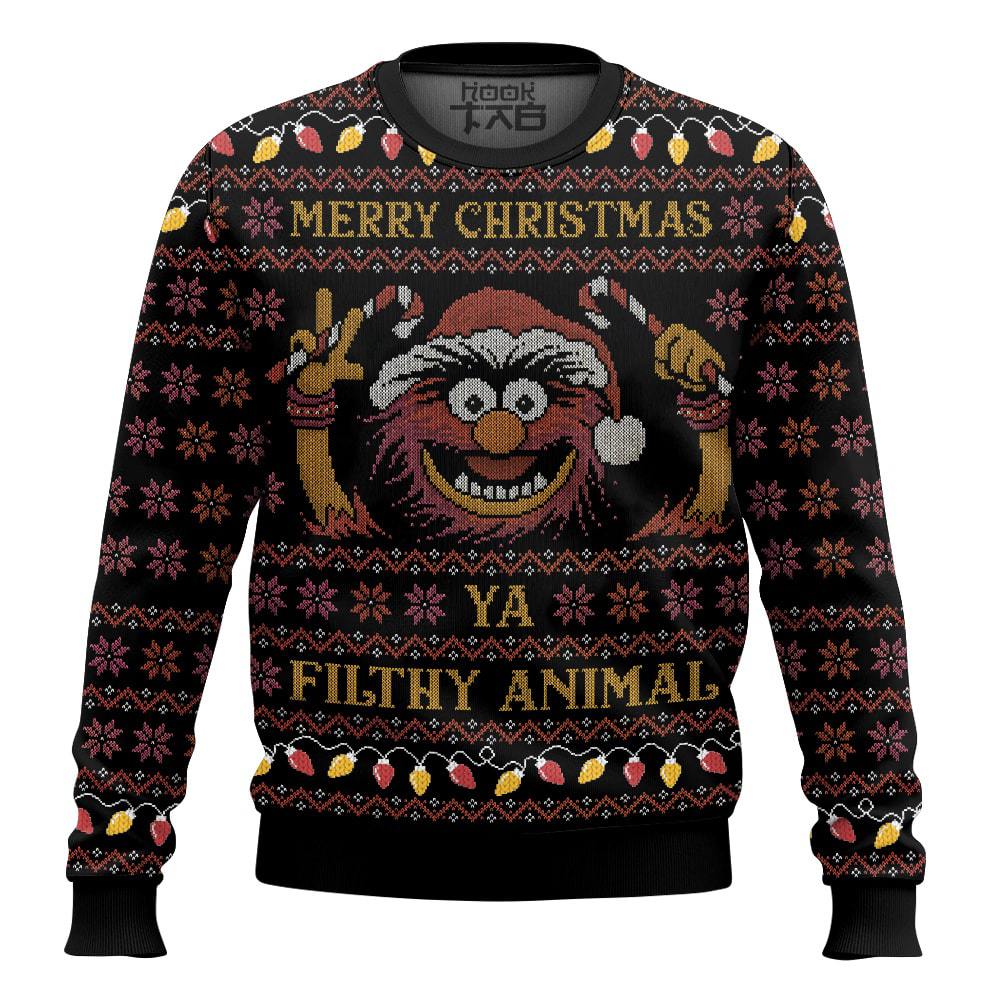 The Muppet Show, Animal Muppet, Merry Christmas Filthy Animal Ugly Sweater – Moonbestprint
