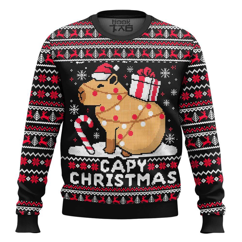 Capybara Ugly Christmas Sweater – Moonbestprint