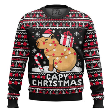 Capybara Ugly Christmas Sweater – Moonbestprint