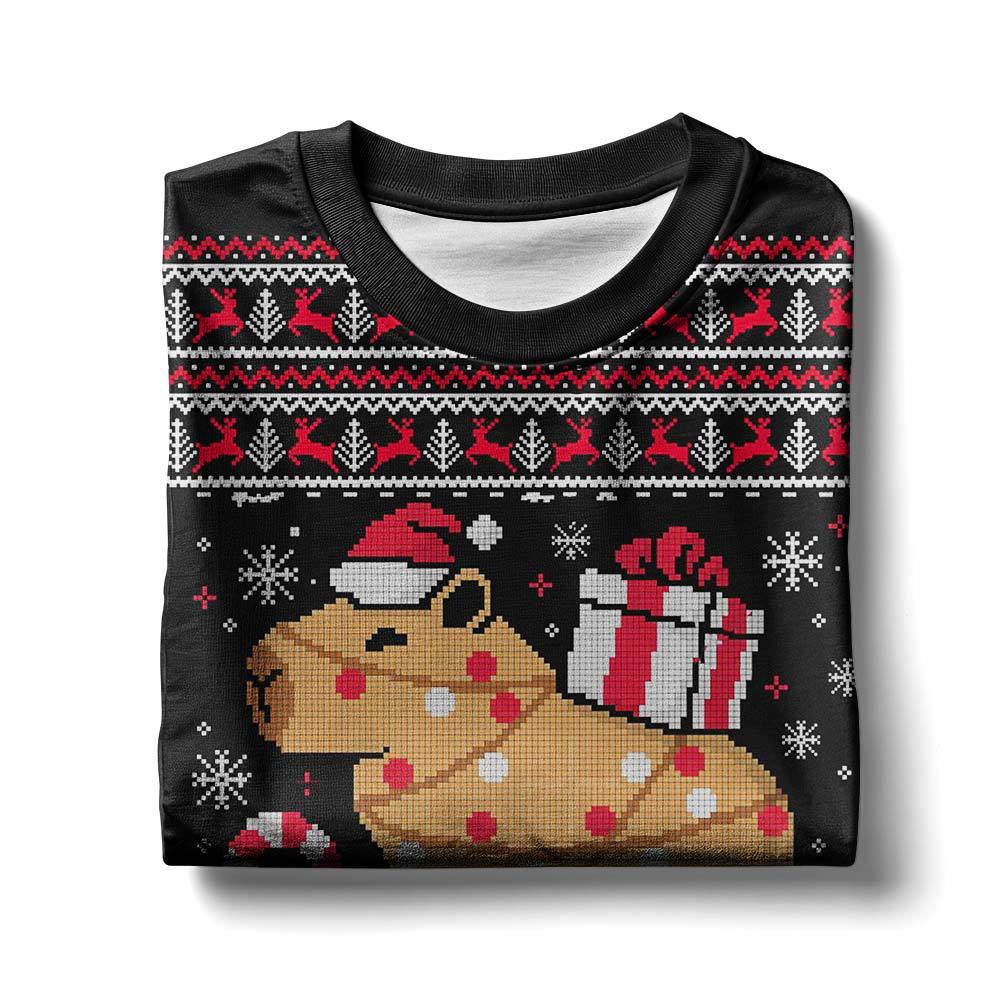 Capybara Ugly Christmas Sweater – Moonbestprint