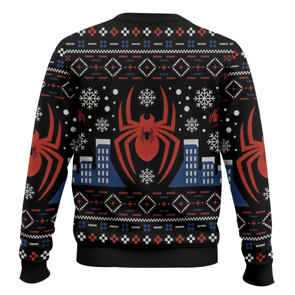 Spiderman,New York City Christmas Ugly Sweater – Moonbestprint
