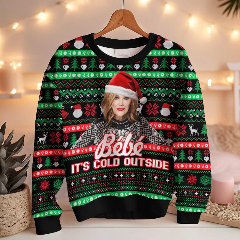 Moira Rose, Bebe It Cold Outside Meme Ugly Christmas Sweater – Moonbestprint
