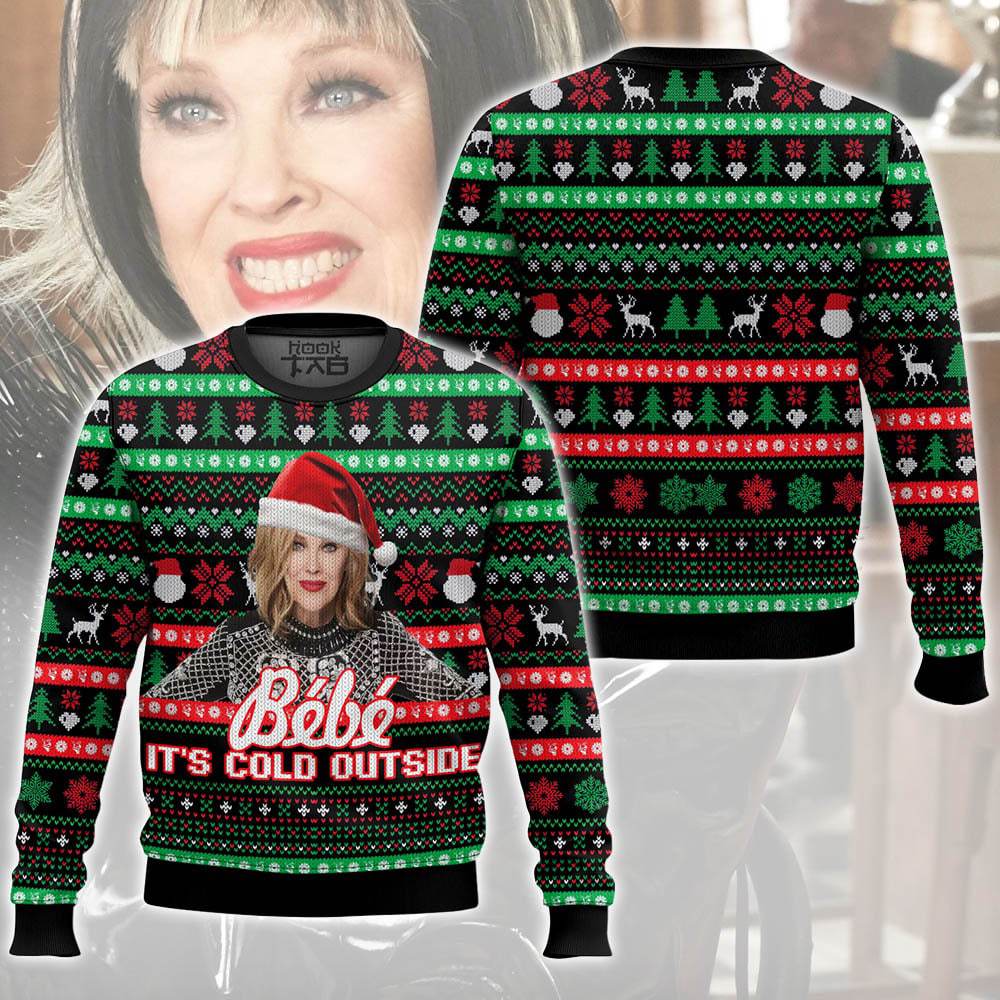 Moira Rose, Bebe It Cold Outside Meme Ugly Christmas Sweater – Moonbestprint