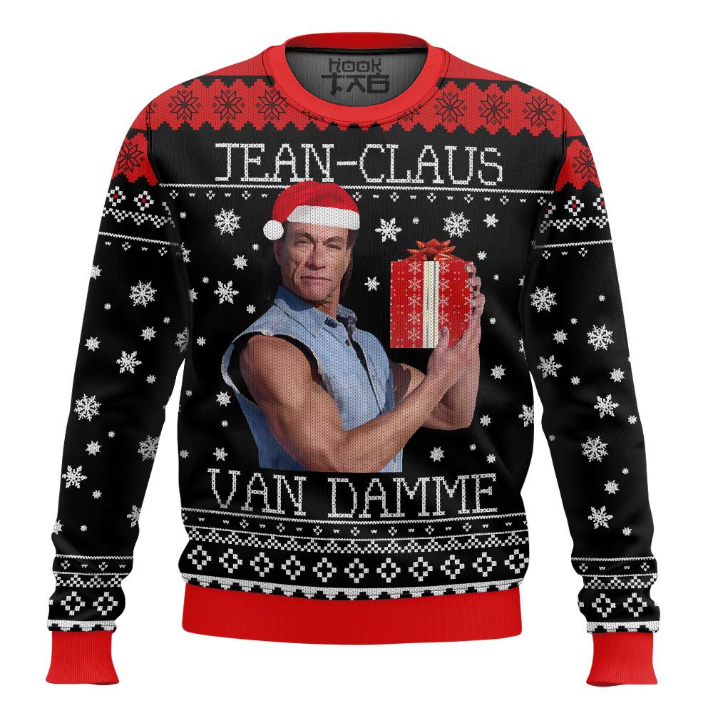 Jean Claus Van Damme Christmas Ugly Sweater – Moonbestprint