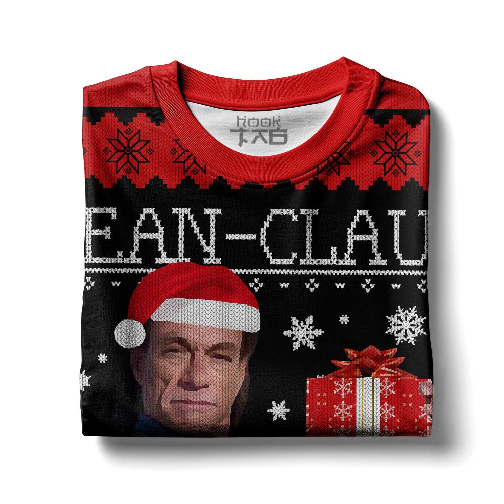 Jean Claus Van Damme Christmas Ugly Sweater – Moonbestprint