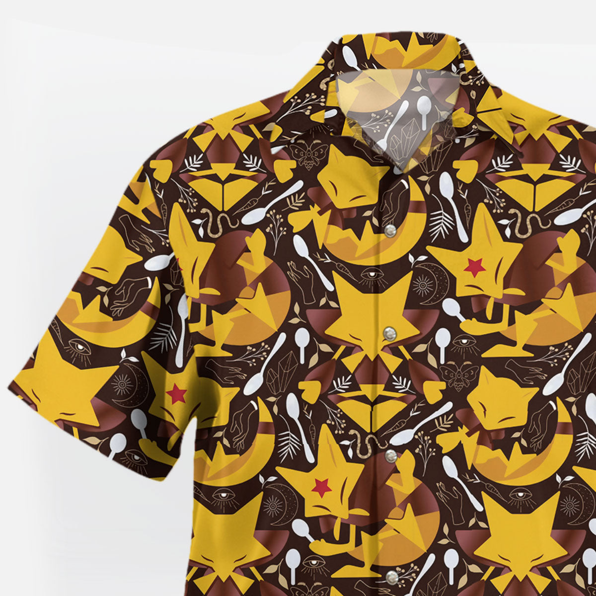 Abra Kadabra Alakazam Pokemon Hawaiian Shirt Retro Art – Moonbestprint