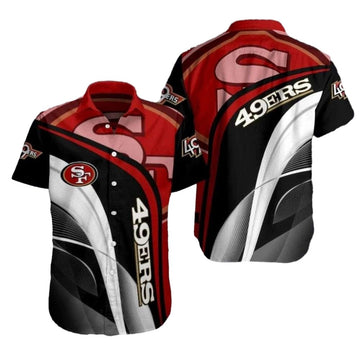 Abstract Aero San Francisco 49ers Hawaiian Shirt - Moonbestprint