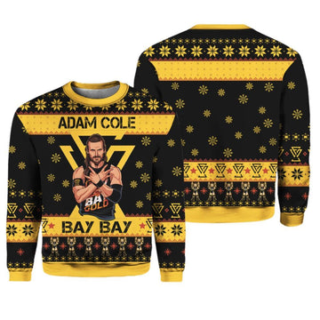 Adam Cole Bay Bay Adam Cole Ugly Christmas Sweater - Moonbestprint