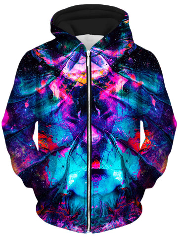 Supine Unisex Zip-Up Hoodie -Moonbestprint