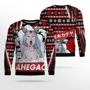 Ahegao Kaguya Shippuden Ugly Christmas Sweater – Moonbestprint