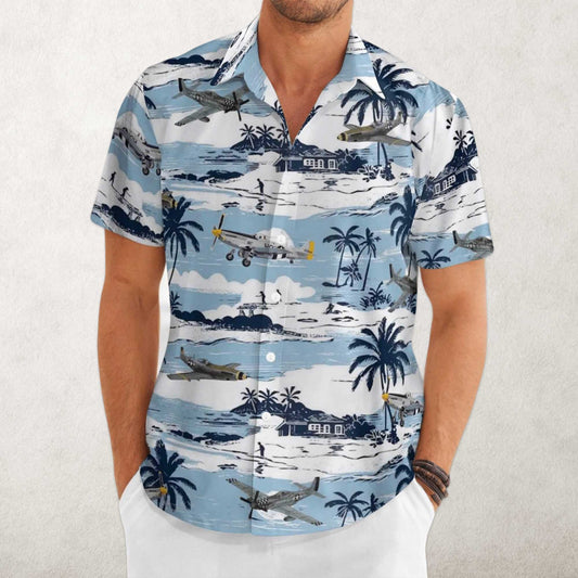 Aircraft Hawaiian Shirt- Moonbestprint