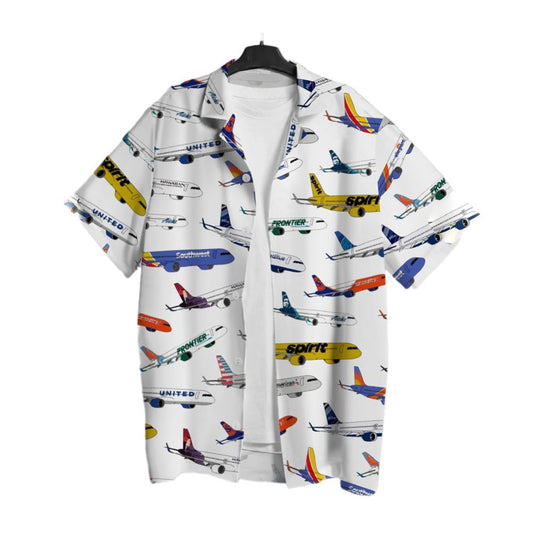 Airline Aircraft Hawaiian Shirt - Moonbestprint
