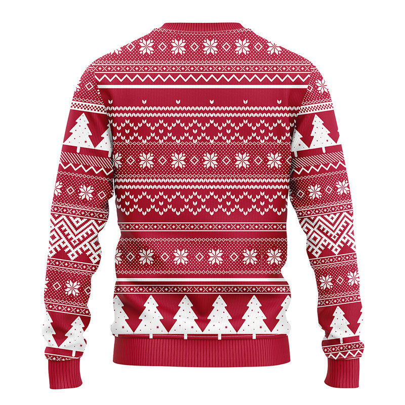 Alabama Crimson Tide Grinch Hug Ugly Christmas Sweater, Grinch Xmas Sweater, NFL Ugly Sweater Moonbestprint