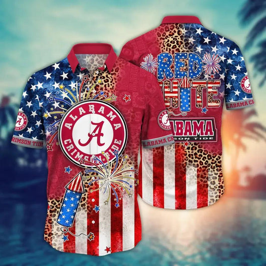 Alabama Crimson Tide NCAA Aloha Hawaiian Shirt 1, NCAA Hawaiian Shirt Moonbestprint