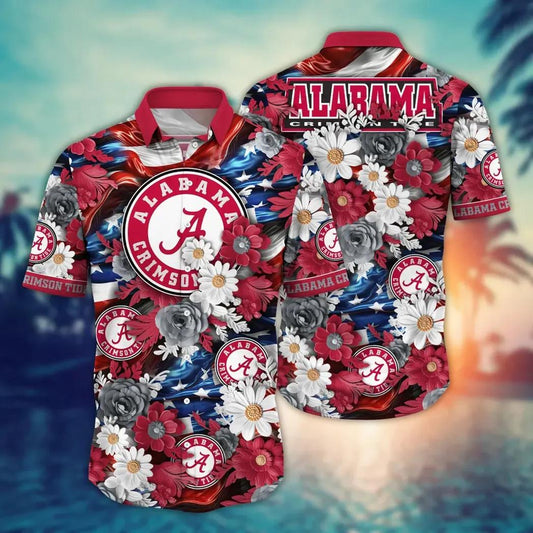 Alabama Crimson Tide NCAA Aloha Hawaiian Shirt 2, NCAA Hawaiian Shirt Moonbestprint