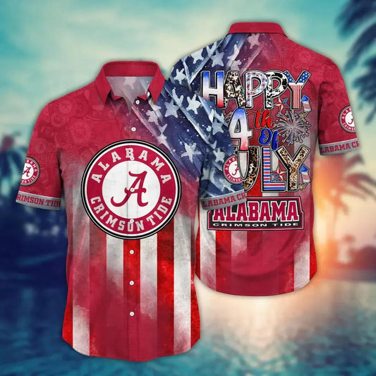 Alabama Crimson Tide NCAA Aloha Hawaiian Shirt 3, NCAA Hawaiian Shirt Moonbestprint
