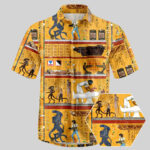 Alien Ancient Egyptian Murals Hawaiian Shirt – Moonbestprint