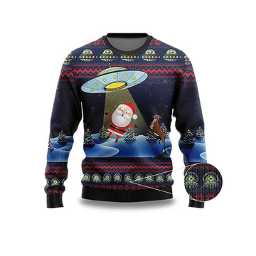 2026 Alien Ugly Christmas Sweater Funny Santa Xmas Sweater Christmas Moonbestprint