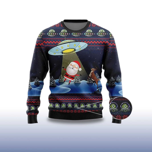 2026 Alien Ugly Christmas Sweater Funny Santa Xmas Sweater Christmas Moonbestprint