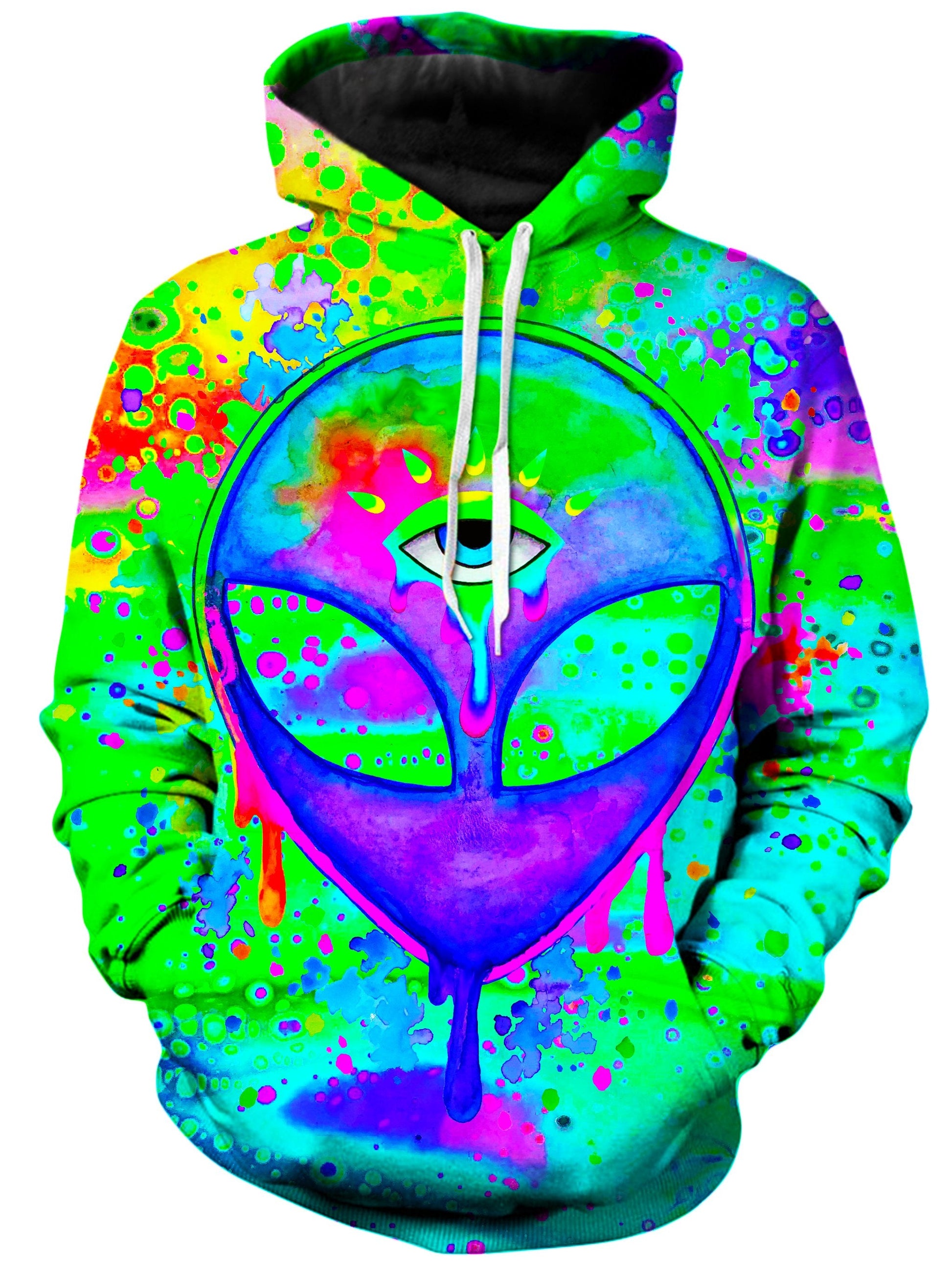 Alien Melt Purple Unisex Hoodie -Moonbestprint