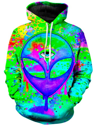 Alien Melt Purple Unisex Hoodie -Moonbestprint
